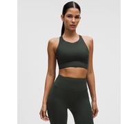 lululemon - Women's Energy High-Neck Longline Sports Bra Evolve Medium Support, B-D Cups - Color Green - Size Large