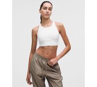 lululemon - Women's Energy High-Neck Longline Sports Bra Evolve Medium Support, B-D Cups - Color White - Size Large