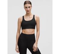 lululemon - Women's Energy Jacquard Sports Bra Medium Support, B-D Cups Evolve - Color Black - Size XL