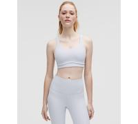 lululemon - Women's Energy Jacquard Sports Bra Medium Support, B-D Cups Evolve - Color Blue - Size XL
