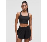 lululemon - Women's Energy Longline Sports Bra Medium Support, B-D Cups Evolve - Color Black - Size Large