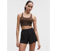 lululemon - Women's Energy Longline Sports Bra Medium Support, B-D Cups Evolve - Color Brown - Size Large