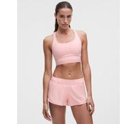 lululemon - Women's Energy Longline Sports Bra Medium Support, B-D Cups Evolve - Color Pink - Size Large