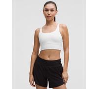 lululemon - Women's Energy Longline Sports Bra Medium Support, B-D Cups Evolve - Color White - Size Large