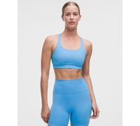 lululemon - Women's Energy Sports Bra Medium Support, B-D Cups Evolve - Color Blue - Size Large