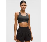 lululemon - Women's Go Further Sports Bra with Support Code Technology High Impact, C/D Cup - Color Grey - Size Large