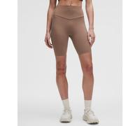 lululemon - Women's Go Further Super-High-Rise Race Shorts - 8" - Color Brown - Size 4