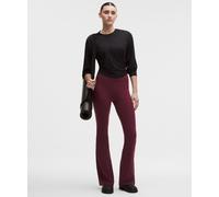 lululemon - Women's Groove Nulu High-Rise Flared Pants Short - Color Burgundy/Red - Size 18