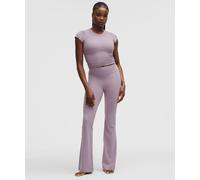 lululemon - Women's Groove Nulu High-Rise Flared Pants Short - Color Purple/Pastel - Size 4