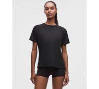 lululemon - Women's License to Train Classic-Fit T-Shirt - Color Black/Grey - Size 12