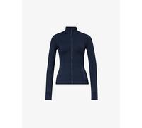 Lululemon Womens Lululemon Define Funnel-Neck Fitted Stretch-Woven Jacket True Navy 16