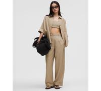 lululemon - Women's LuluLinen Relaxed Button-Up - Color Brown - Size XL