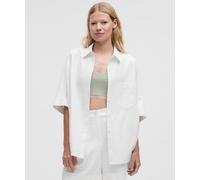 lululemon - Women's LuluLinen Relaxed Button-Up - Color White - Size Large