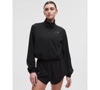 lululemon - Women's Mile Maker Run Crew Graphic Cinch-Hem Jacket - Color Black - Size XS