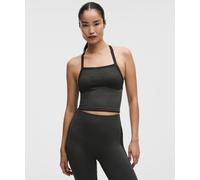 lululemon - Women's Salutations Yoga Tank Top Light Support, B/C Cup - Color Black/Grey - Size XL