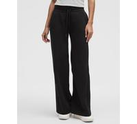 lululemon - Women's Scuba Mid-Rise Wide-Leg Pants Short - Color Black - Size XL