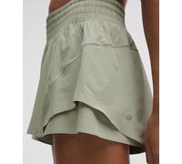 lululemon - Women's Shake It Out High-Rise Running Shorts - 2.5" - Color Green/Pastel - Size 3XS