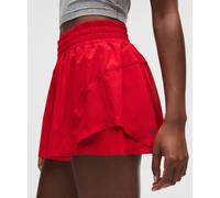 lululemon - Women's Shake It Out High-Rise Running Shorts - 2.5" - Color Red/Neon - Size XS