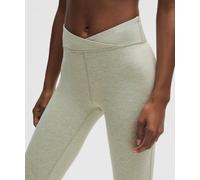 lululemon - Women's Softy Suedey Cross-Waist Tight Leggings - 25" - Color Green/White/Pastel - Size 8