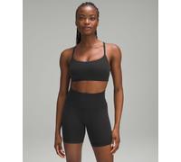 lululemon - Women's Wunder Train Strappy Racer Sports Bra Light Support, C/D Cup - Color Black - Size 6