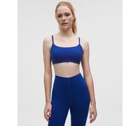 lululemon - Women's Wunder Train Strappy Racer Sports Bra Light Support, C/D Cup - Color Blue - Size 6