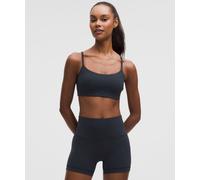 lululemon - Women's Wunder Train Strappy Racer Sports Bra Light Support, C/D Cup - Color Blue - Size 8