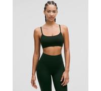 lululemon - Women's Wunder Train Strappy Racer Sports Bra Light Support, C/D Cup - Color Green - Size 16