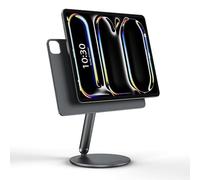 LULULOOK Magnetic iPad Stand - 360° Rotating Base for iPad Pro 13 Inch M4/M5(2025), Foldable Adjustable Portable Aluminium Tablet Holder