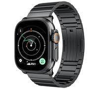 LULULOOK Premium Titanium Band for Apple Watch Ultra 3/2/Ultra 49mm - DLC Coated Ultra-Durable Scratch-Resistant Adjustable Strap with Secure Foldover Clasp | Men's Replacement Watch Band
