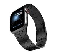 LULULOOK Titanium Strap Compatible with Apple Watch Ultra 2/Ultra 49 46 45 44 42mm, Mens' Smartwatch Replacement Band for iWatch Ultra 10 9 8 7 6 5 4 3 2 1 SE2 SE w/Folding Clasp