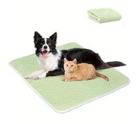 LULUMAIC Cooling Mat for Dogs, Summer Dog Cooling Mat Washable Ice Silk Self Cool Pad for Small Medium Large Dogs Cats, Pet Sleeping Pad for Crate Bed Indoor Outdoor Floor Kennel,XL 55 * 70cm