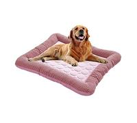 LULUMAIC Dog Cooling Bed Mat, Cats Self Cooling Padded Pad Summer Sleeping Cool Ice Silk Bed, Non Sticking Non-Toxic Breathable Washable Pet Cooling Mat for Pet (color : Pink, Size : S)