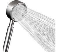 LULUMAIC Hand Showers, 80 mm Stainless Steel Hand Shower - high Pressure rain Shower Covering The Whole Body - Water-Saving Shower Head with Leak-Proof and Clog-Water