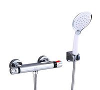 LULUMAIC Hand Showers, Handheld Shower Set with Faucet/Hose/Bracket - Slim Design, High Pressure Shower Head for Low Flow and Pressure Showers - Water Saving Ma