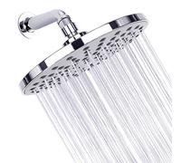 LULUMAIC Handheld Showers, ABS High Pressure Rain with Anti-Clog Nozzles Modern Chrome Look Adjustable Fixed Shower Head - Easy Installation Without Tools