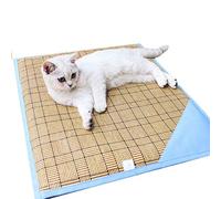 LULUMAIC Pet Cool Mat Cool Dog Mat Cooling Pad Dog Bed Mat Outdoor Travel pet Cushion for Puppy&Cats (color : Blue, Size : L)