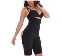 LULUMAIC S-6XL Butt Lifter Shapewear For Women Tummy Tuck Full Body Waist Cincher Thigh Slimmer Camisole Bodysuit (Color : Black, Size : M/Medium)