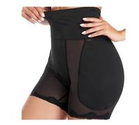 LULUMAIC Underwear Tummy Control Butt Lift Shapewear Fake Hips Lower Abdomen Shapewear Black Large