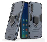 LuluMain Compatible with Xiaomi Mi 9 SE Case, Metal Ring Grip Kickstand Shockproof Hard Bumper Shell (Works with Magnetic Car Mount) Dual Layer Rugged Cover for Xiaomi Mi9 SE (Navy Blue)