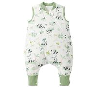 LULUMONKEY Sleeping Bag with Legs 2.5 TOG, 100% Cotton Winter Sleeping Sack with Feet Toddler Wearable Blanket 3-4 Years, Panda
