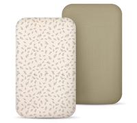 lulumoon Muslin Bassinet Sheets Baby: Cotton Bassinet Sheets Fitted for Boys and Girls - for Oval Rectangle or Hourglass Mattress