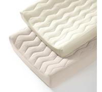 lulumoon Muslin Changing Pad Cover: Baby Cotton Quilted Changing Table Cover - Soft Changing Pad Sheets for Boys Girls