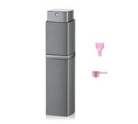 Lulupack 20 ml Square Perfume Atomiser for On the Go Perfume Filler Refillable Spray Bottle Small Travel Atomiser Perfume for Men and Women (Grey