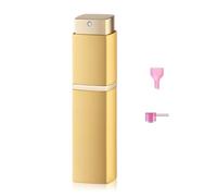 Lulupack 20ml Square Perfume Atomizer, Travel Cologne Spray Bottle, Mini Empty Sprayer Dispenser (Gold, 1PCS)