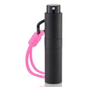 Lulupack Small Spray Bottle with Keychain - 8ml Cologne Travel Bottle Refillable - Travel Size Perfume Atomizer for Men - Portable Fragrance Decant Dispenser Speckled, Pink, 0.3 Ounces
