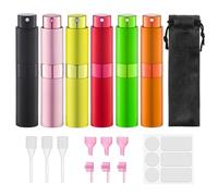Lulupack Travel Perfume Bottle Refillable, 8ml Cologne Spray Atomizer, 6PCS