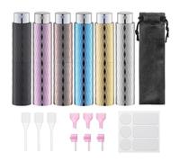 Lulupack Travel Perfume Bottle Refillable - Cologne Spray Atomizer Mini - Small Travel Size Empty Sprayer for Refill Sample Container - Portable Fragrance Decant Dispenser for Women Men 8ml 6PCS Sleek