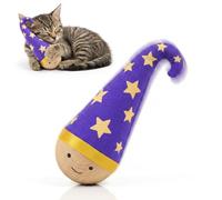 Lulu's world Lu Interactive Cat Roly-Poly Toy, Orange Tumbler Ball, Chasing and Exercise Training Toy for Cats, Indoor Play Enrichment (Blue)