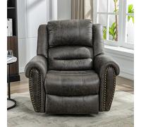 LULUWA Large Power Lift Recliner Chairs with Massage and Heat for Elderly Big People Massage Chair Heavy Duty Electric Faux Leather Reclining Chairs with USB Port and 2 Side Pockets (Grey)