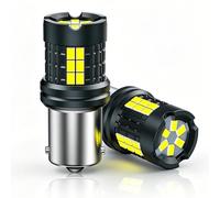 LUM9EX8 1156 BA15S P21W LED Bulb, CANBUS Error Free Anti Hyper Flash, 6500K Xenon White 5000LM Super Bright, 12V-24V for Reverse Backup Brake Stop Tail Turn Signal DRL Rear Fog Light, Pack of 2